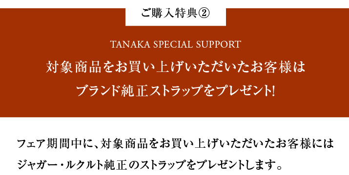 ブランド純正ストラッププレゼント