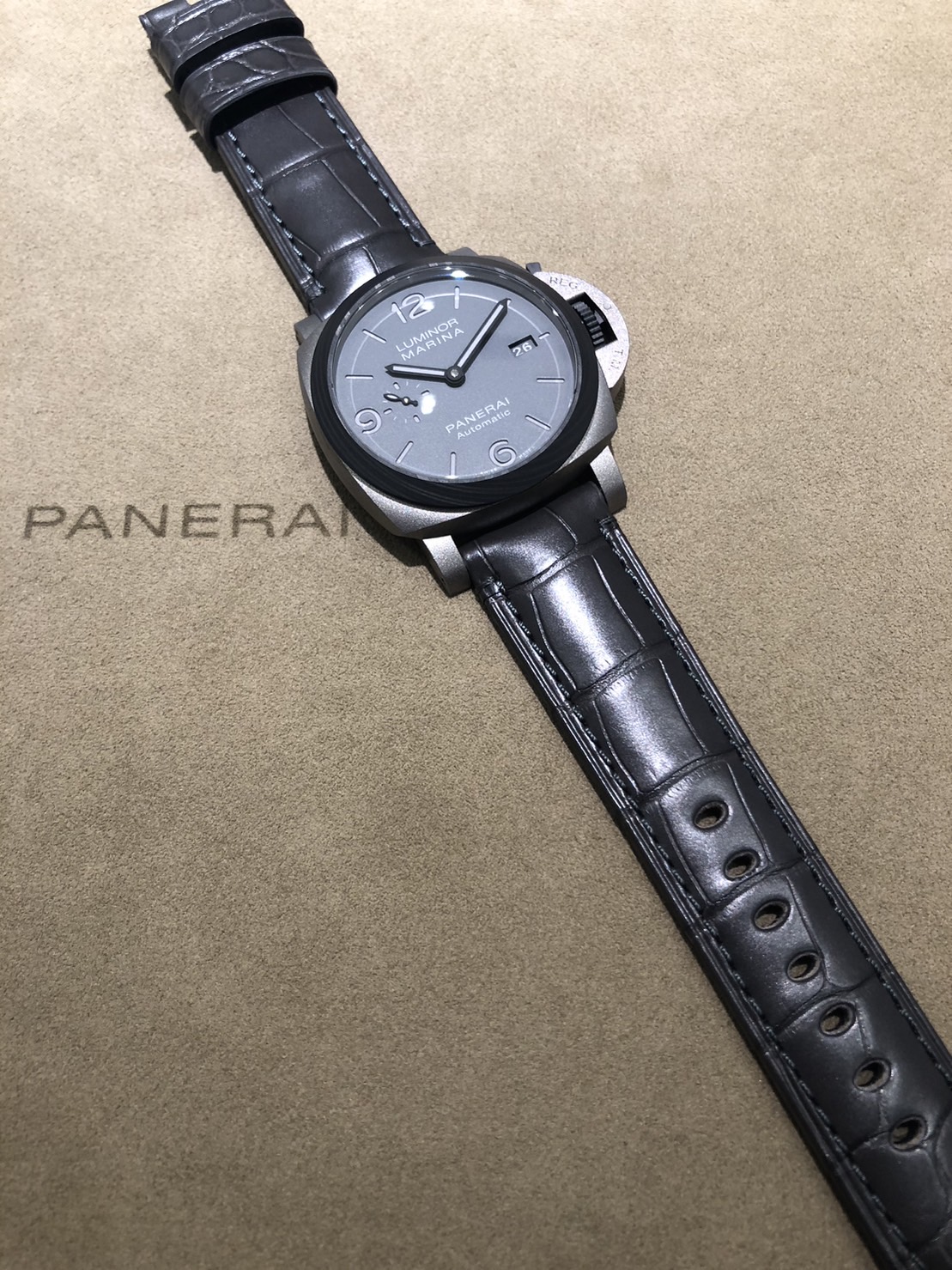 PANERAI_パネライ_strap_アリゲーターグレー