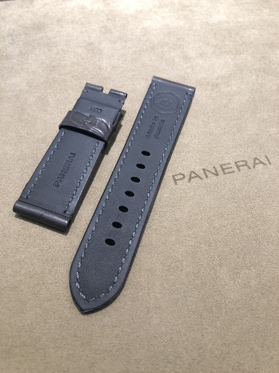 PANERAI_パネライ_strap_アリゲーターグレー