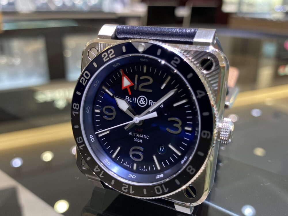 Bell & Ross_ベル＆ロス_BR 03-93 GMT BLUE_BR0393-BLU-ST/SCA