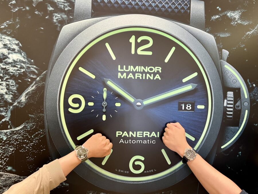 PAM01084 ルミノール ロゴ - 44mm_PANERAI_パネライ ルミノール マリーナ ESteel™ ヴェルデ ズメラルド_PAM01356