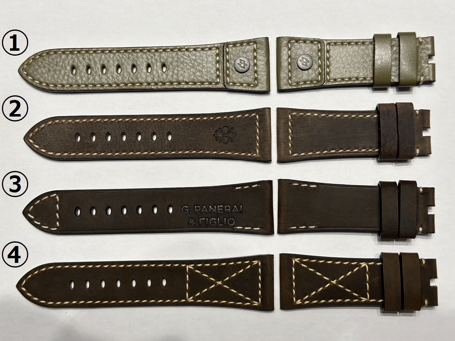 PANERAI_パネライ_strap_カーフ_Militare_Firenze_GP&F_Cucito