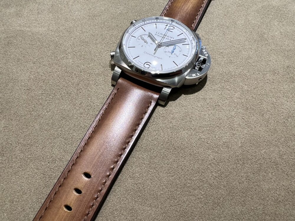 PAM01218 ルミノール クロノ_PANERAI_パネライ strap_カーフダークブラウン_パティーナ