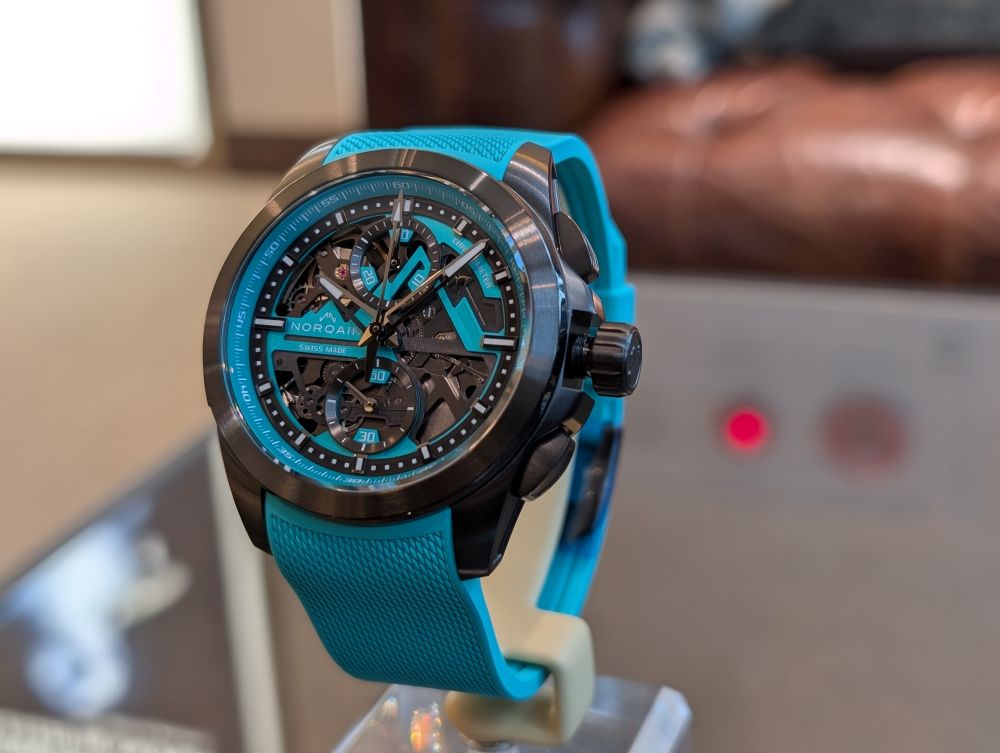 ノルケイン_インディペンデンス スケルトン クロノ 42mm ジェイド_NNT3200BLC/JD326/322CHJDR.20T