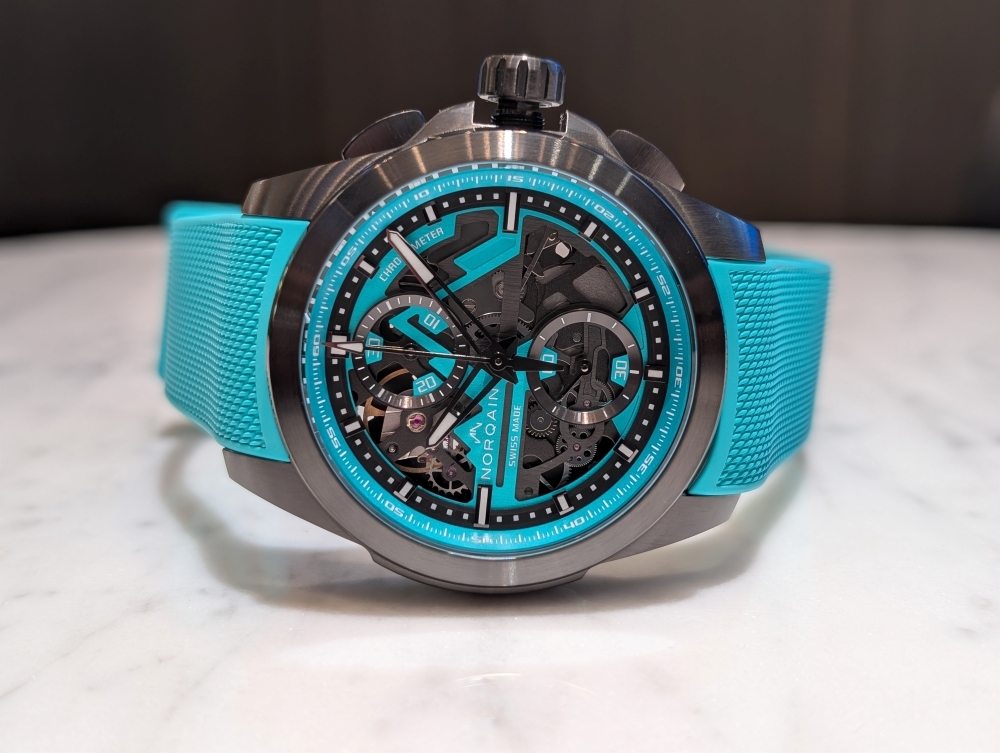 ノルケイン_インディペンデンス スケルトン クロノ 42mm ジェイド_NNT3200BLC/JD326/322CHJDR.20T