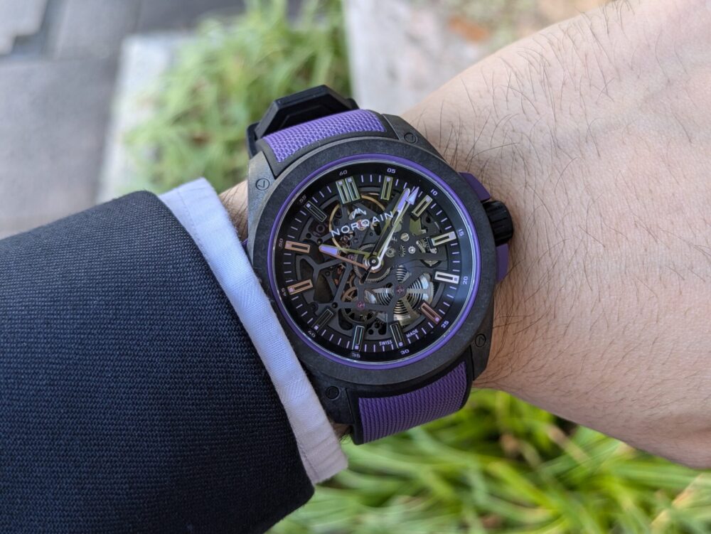 ノルケイン_ワイルドワン スケルトン 42mm リミテッドエディション パープル_N3000.07Q26.B23