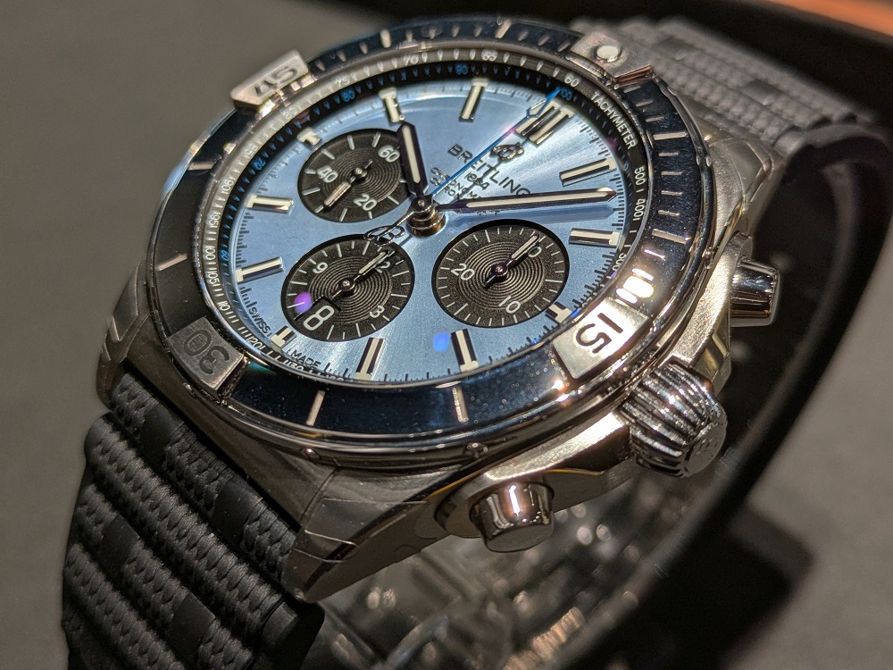 ブライトリング_クロノマット B01 42 アイスブルー _PB0134101C1S2