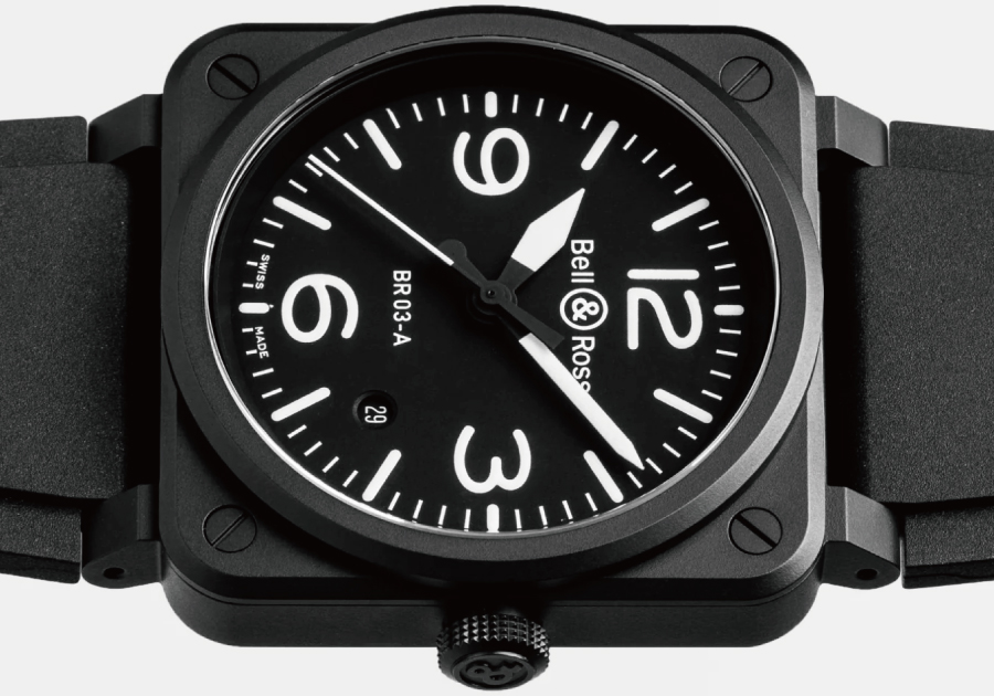 Bell & Ross NEW BR 03 AUTO NEW BR 03 BLACK MATTE 品番:BR03A-BL-CE/SRB