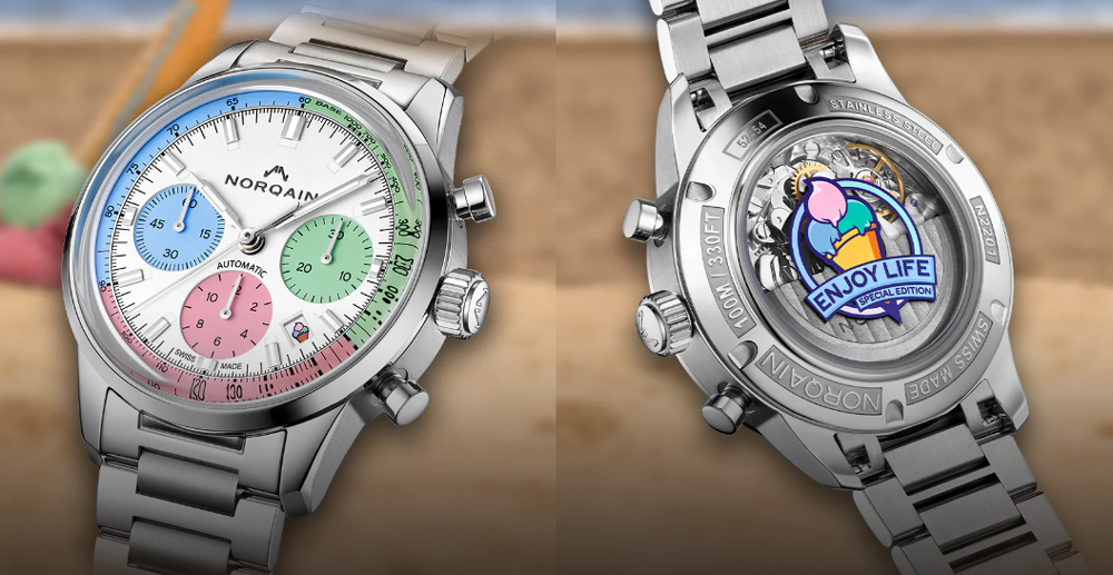 ノルケイン_NORQAIN_N2201.19S01.C01 Freedom 60 Chrono Enjoy Life "Ice Cream"