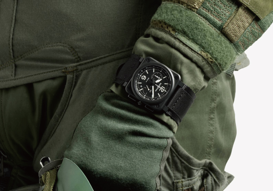 Bell & Ross BR 03 CHRONO BR 03-94 BLACK MATTE CERAMIC 品番:BR0394-BL-CE