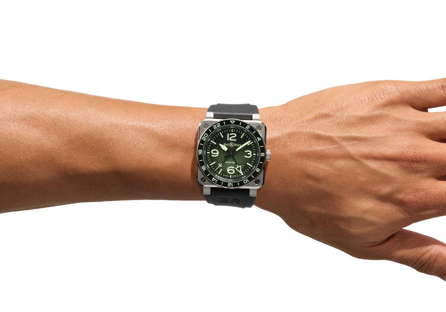Bell&Ross_ベル&ロス_GMTグリーンラム_BR0393-GN-ST/SRB